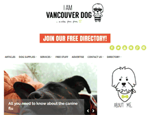 Tablet Screenshot of iamvancouverdog.com